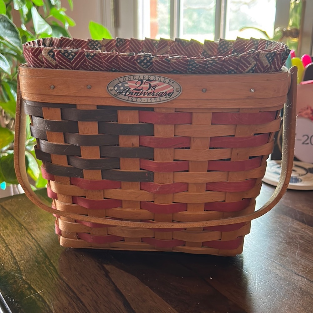 Longaberger 25th anniversary, 1973 to 1998 basket
